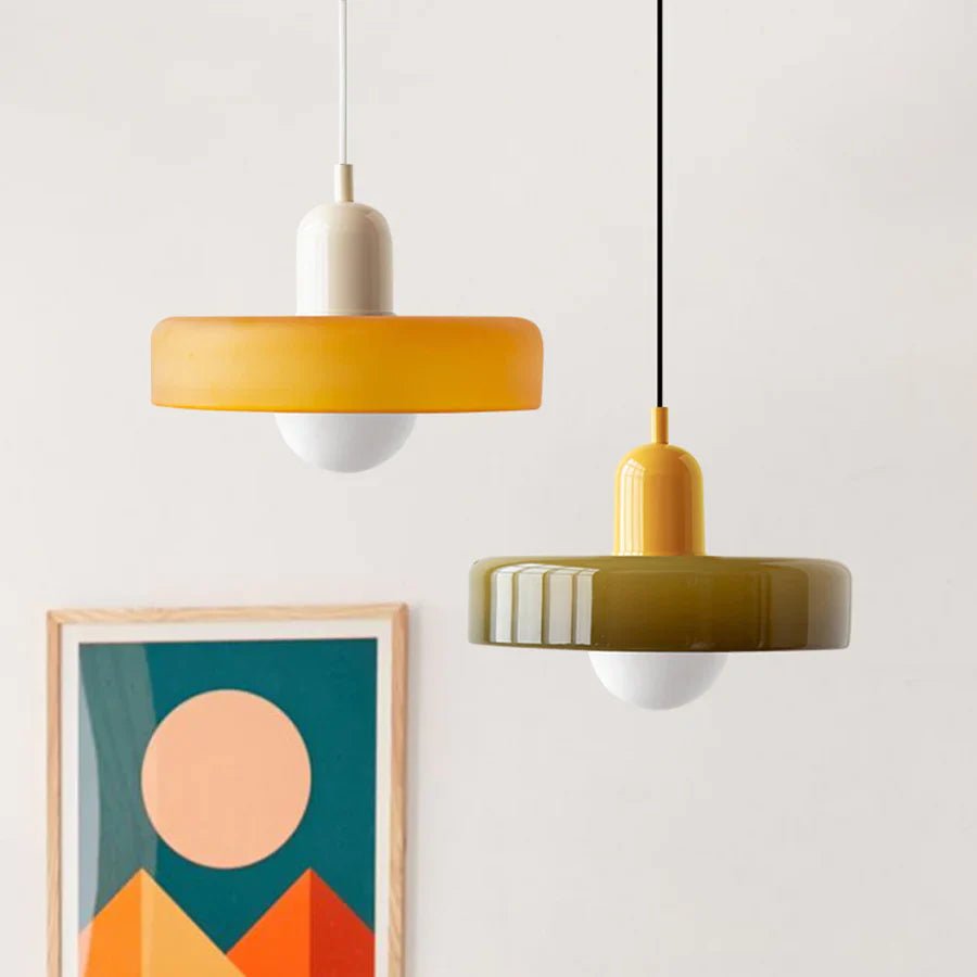 NordicLuxe - Lampadario a sospensione in vetro nordico – lampada design da parete di Luximode