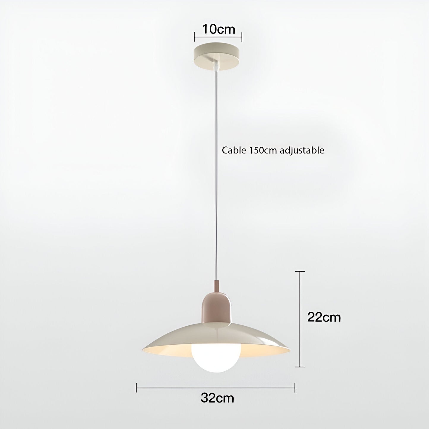 DomeLine – Lampada a Sospensione Nordica Bauhaus in Alluminio – lampada design da parete di Luximode
