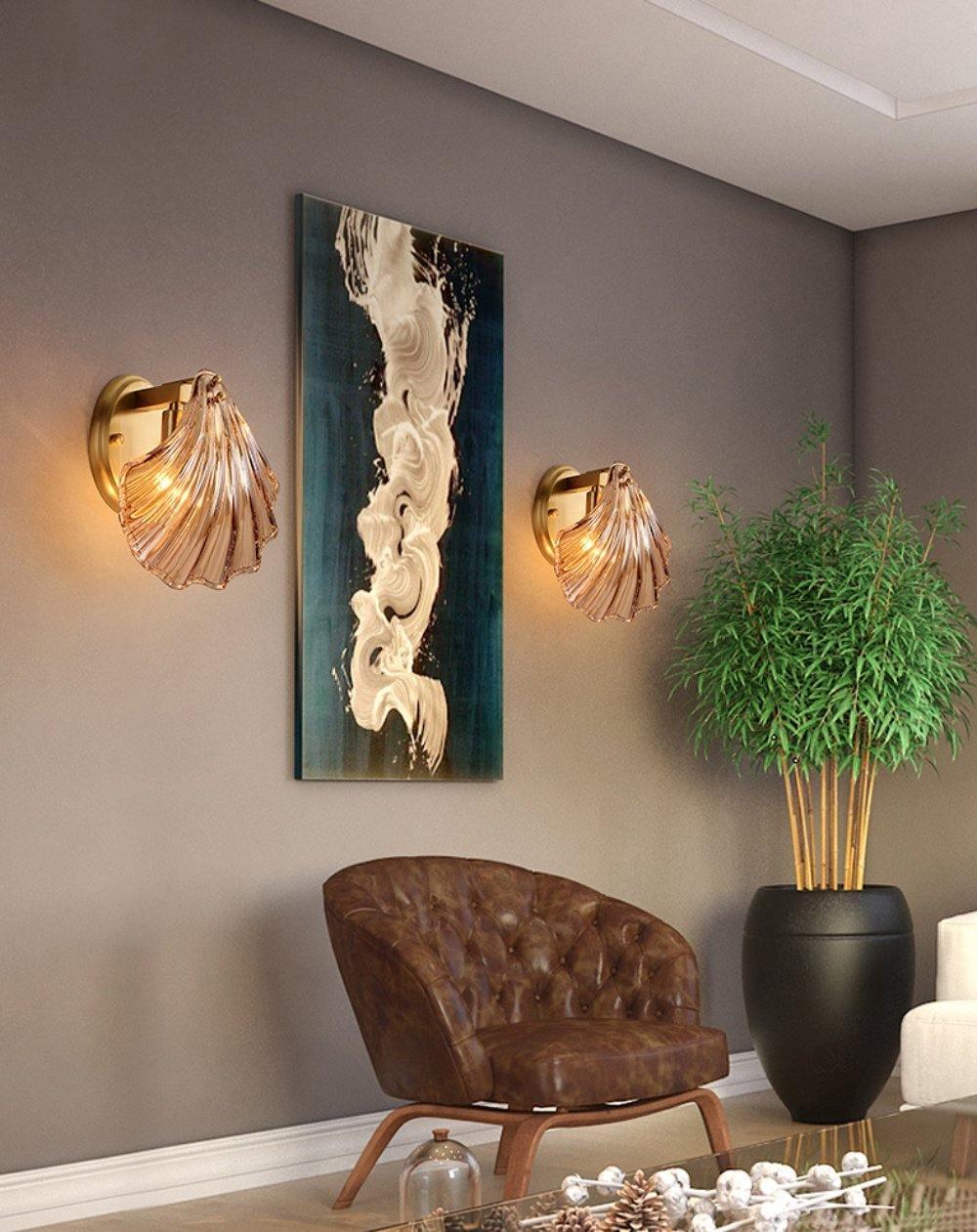 ShellGlow - Lampada da Parete a forma di Conchiglia – lampada design da parete di Luximode