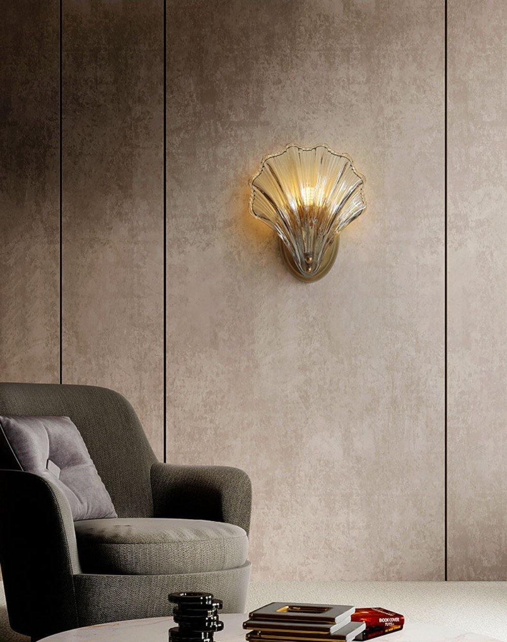 ShellGlow - Lampada da Parete a forma di Conchiglia – lampada design da parete di Luximode