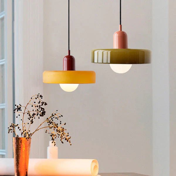 NordicLuxe - Lampadario a sospensione in vetro nordico – lampada design da parete di Luximode