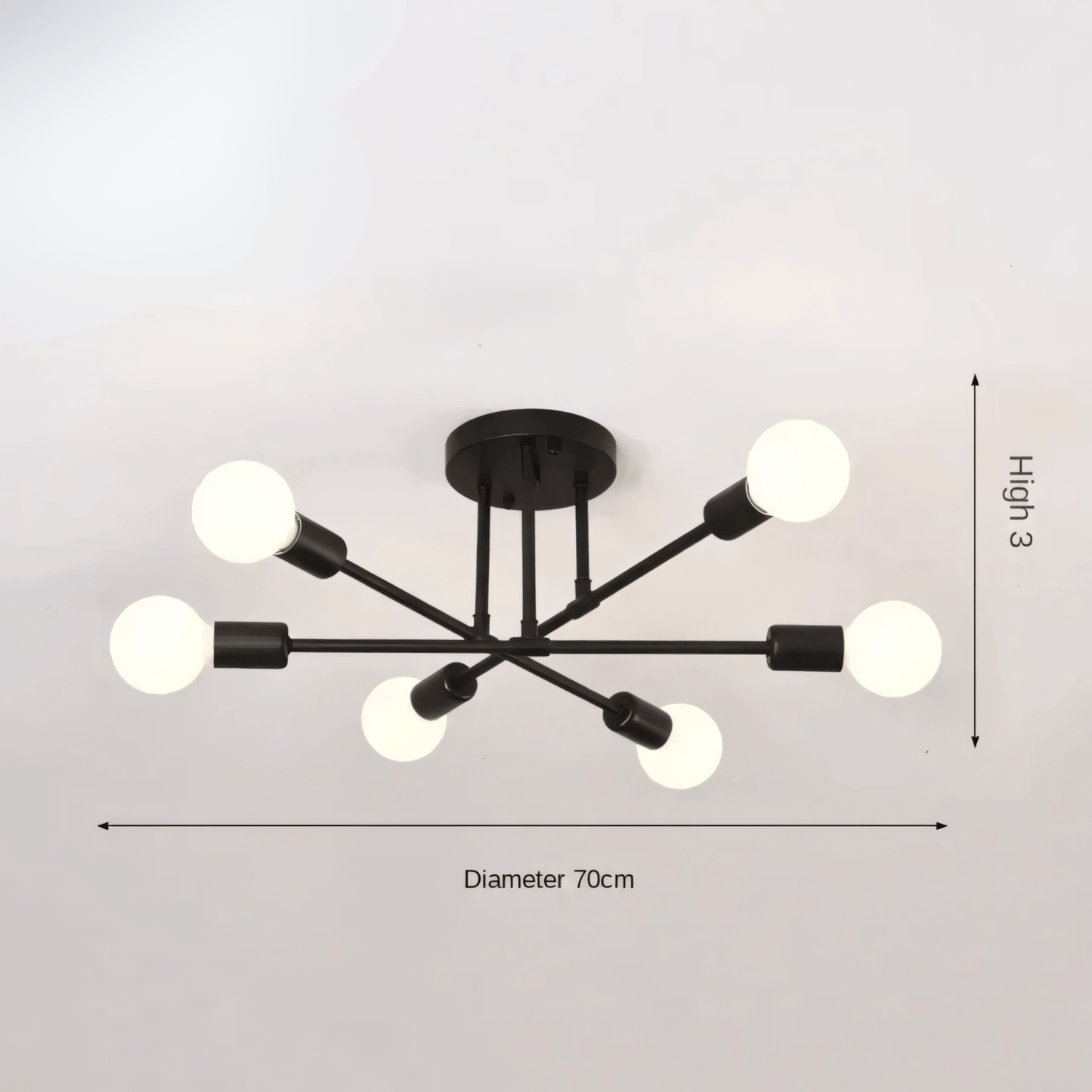 Lampada a sospensione a 6 luci LumiSix