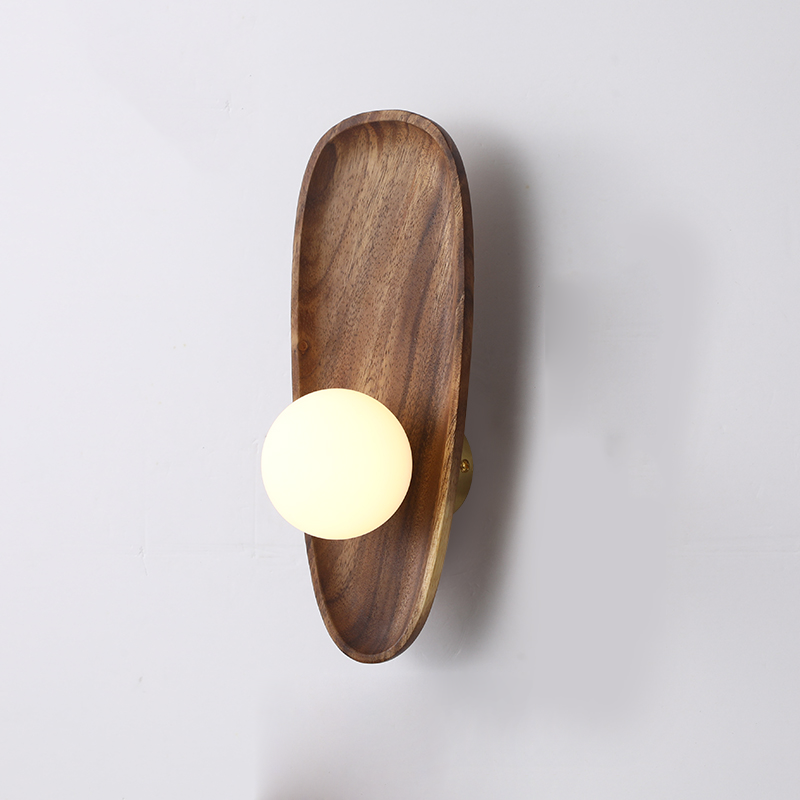 NaturalWooden - Lampada da Parete in Legno