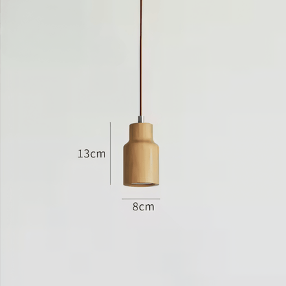 NordicWood - Lampada a Sospensione in Legno – lampada design da parete di Luximode