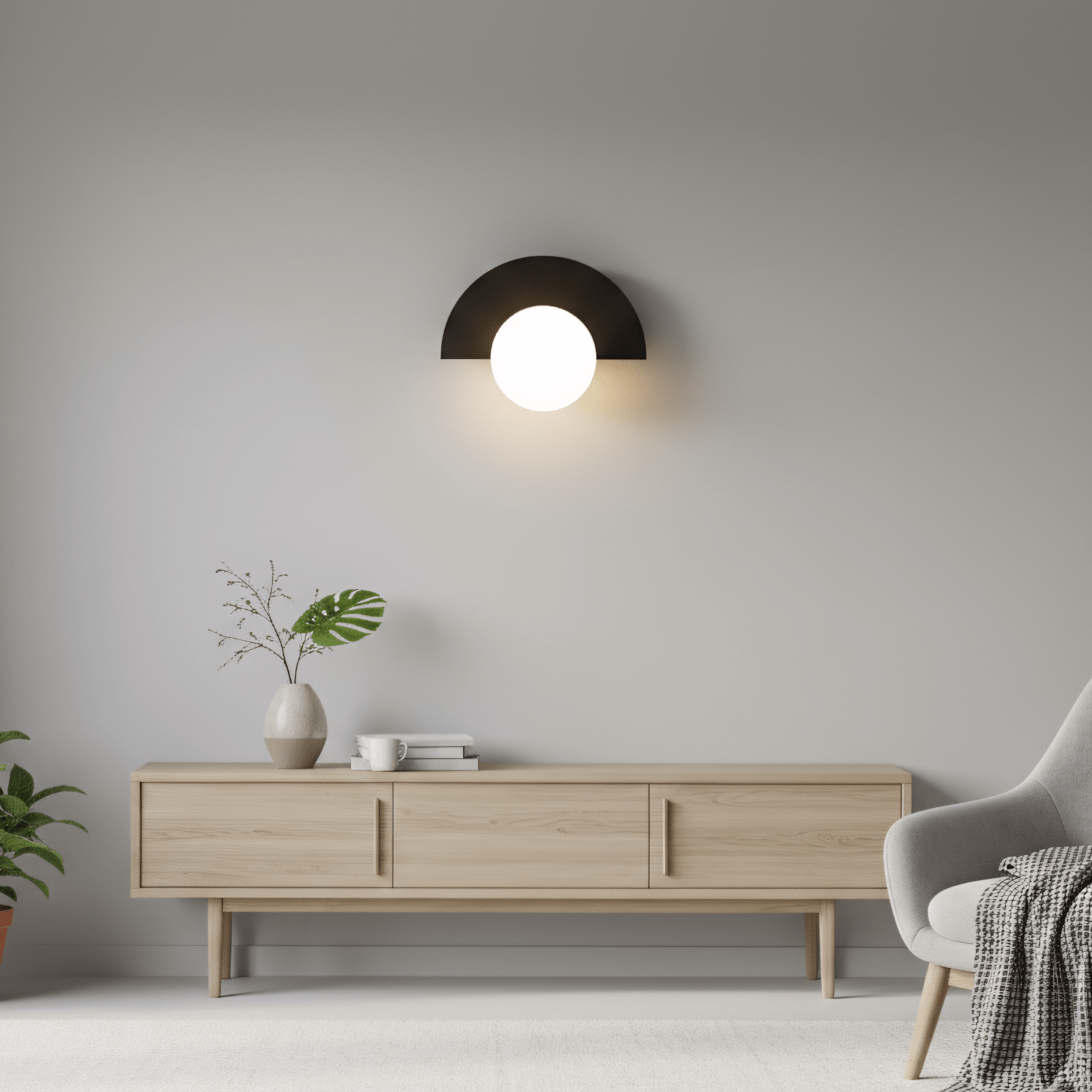 EverestCircle - Lampada da Parete Nordica – lampada design da parete di Luximode