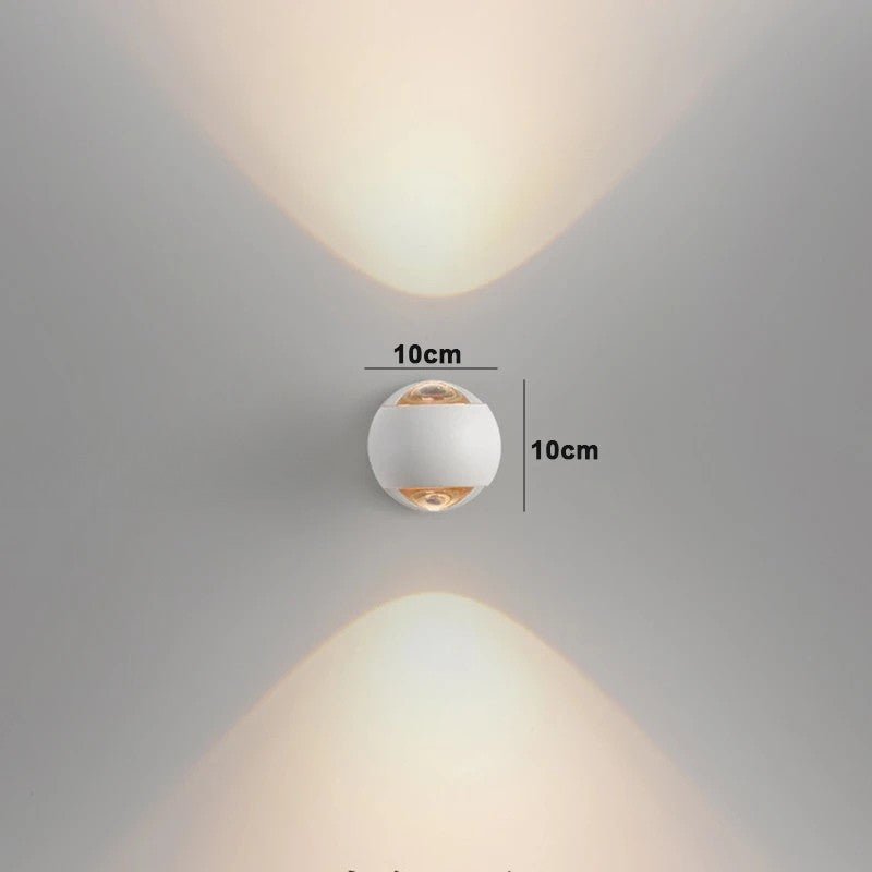 BeamArc – Applique da Parete Moderna a Luce Bidirezionale – lampada design da parete di Luximode