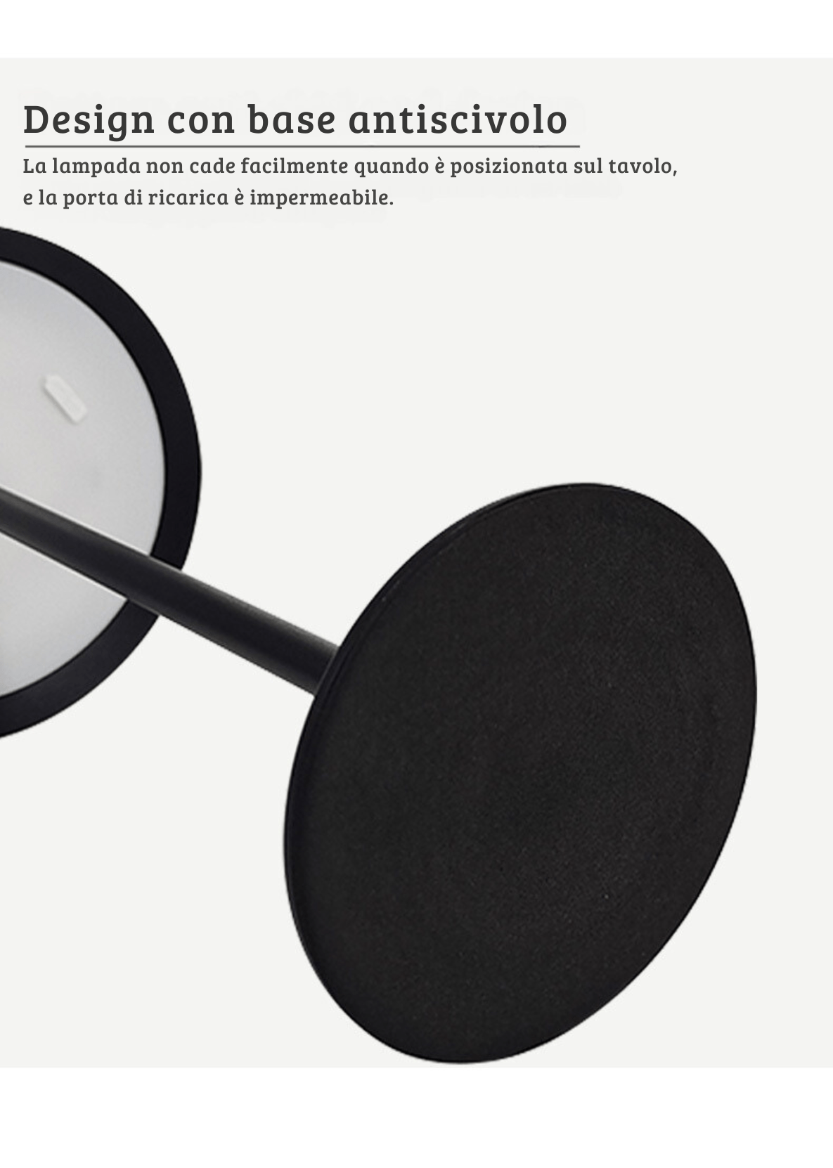 STYLA - Lampada da Tavolo Ricaricabile Touch Senza Fili – lampada design da parete di Luximode