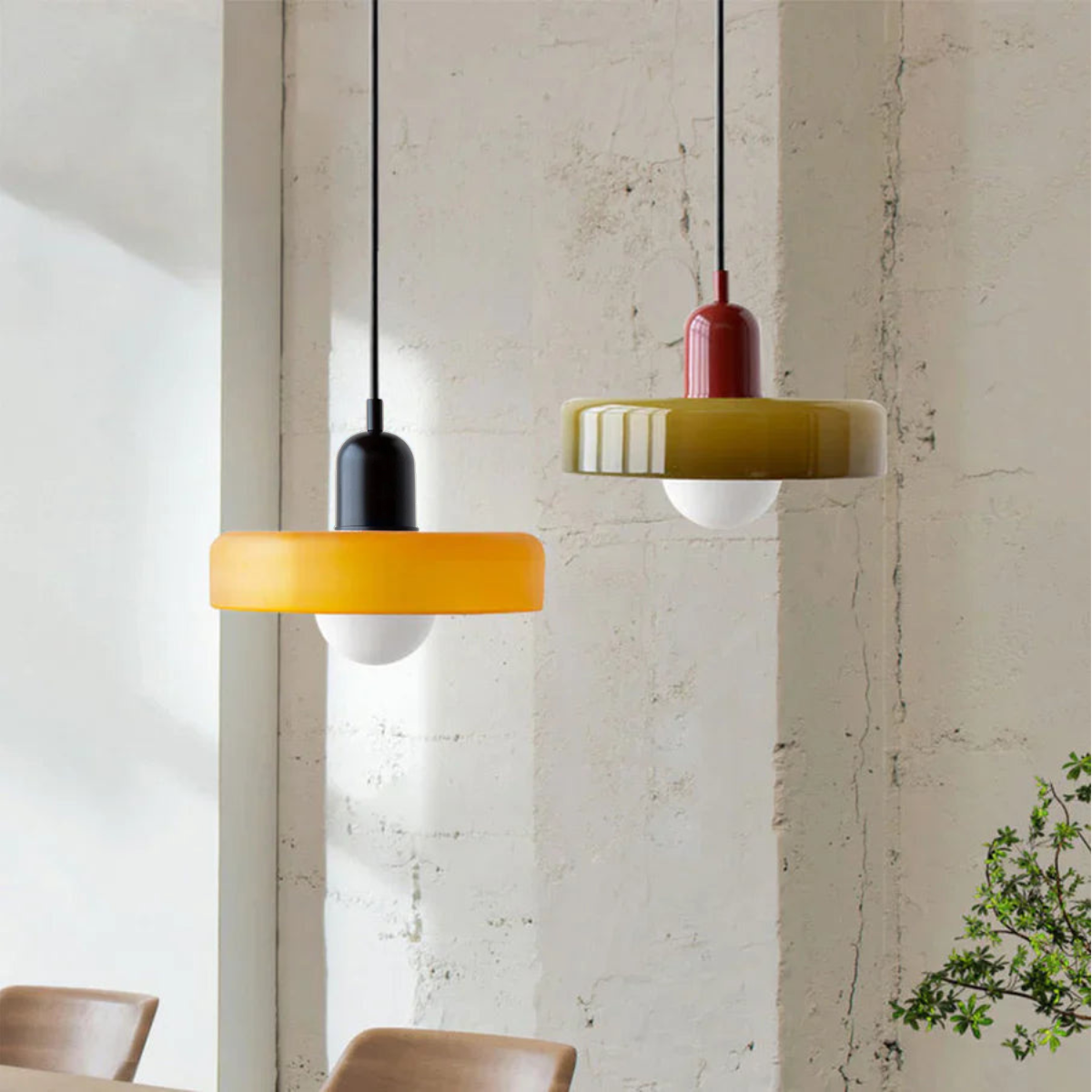 NordicLuxe - Lampadario a sospensione in vetro nordico