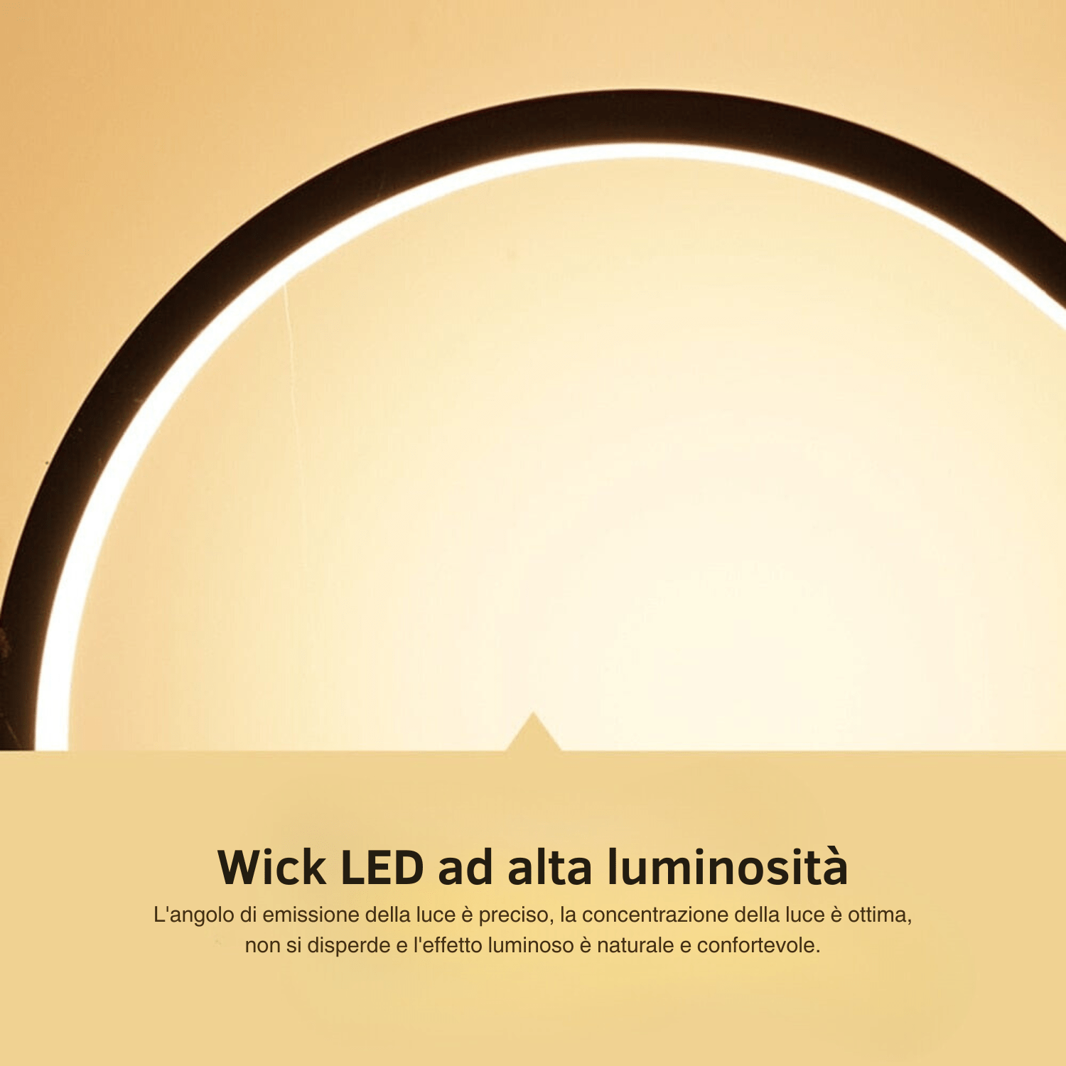LOOP - Lampada da Tavolo Circolare a Sensore Touch – lampada design da parete di Luximode