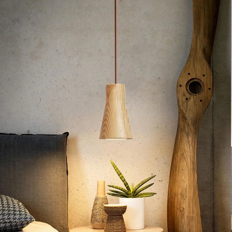NordicWood - Lampada a Sospensione in Legno – lampada design da parete di Luximode