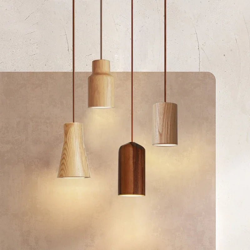 NordicWood - Lampada a Sospensione in Legno – lampada design da parete di Luximode