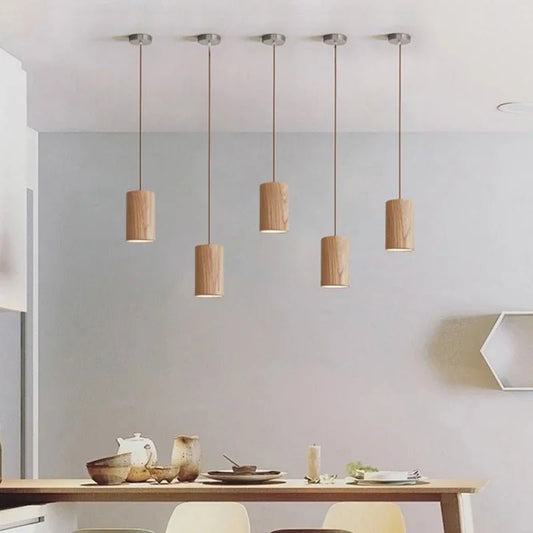 NordicWood - Lampada a Sospensione in Legno – lampada design da parete di Luximode