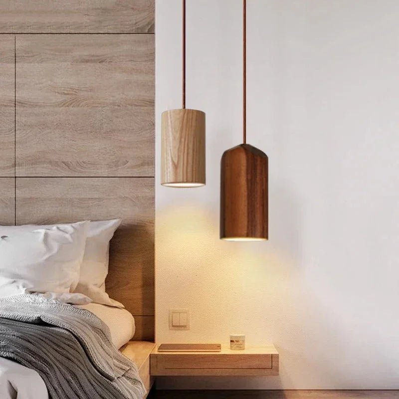 NordicWood - Lampada a Sospensione in Legno – lampada design da parete di Luximode
