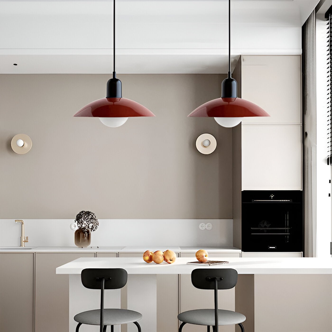 DomeLine – Lampada a Sospensione Nordica Bauhaus in Alluminio – lampada design da parete di Luximode