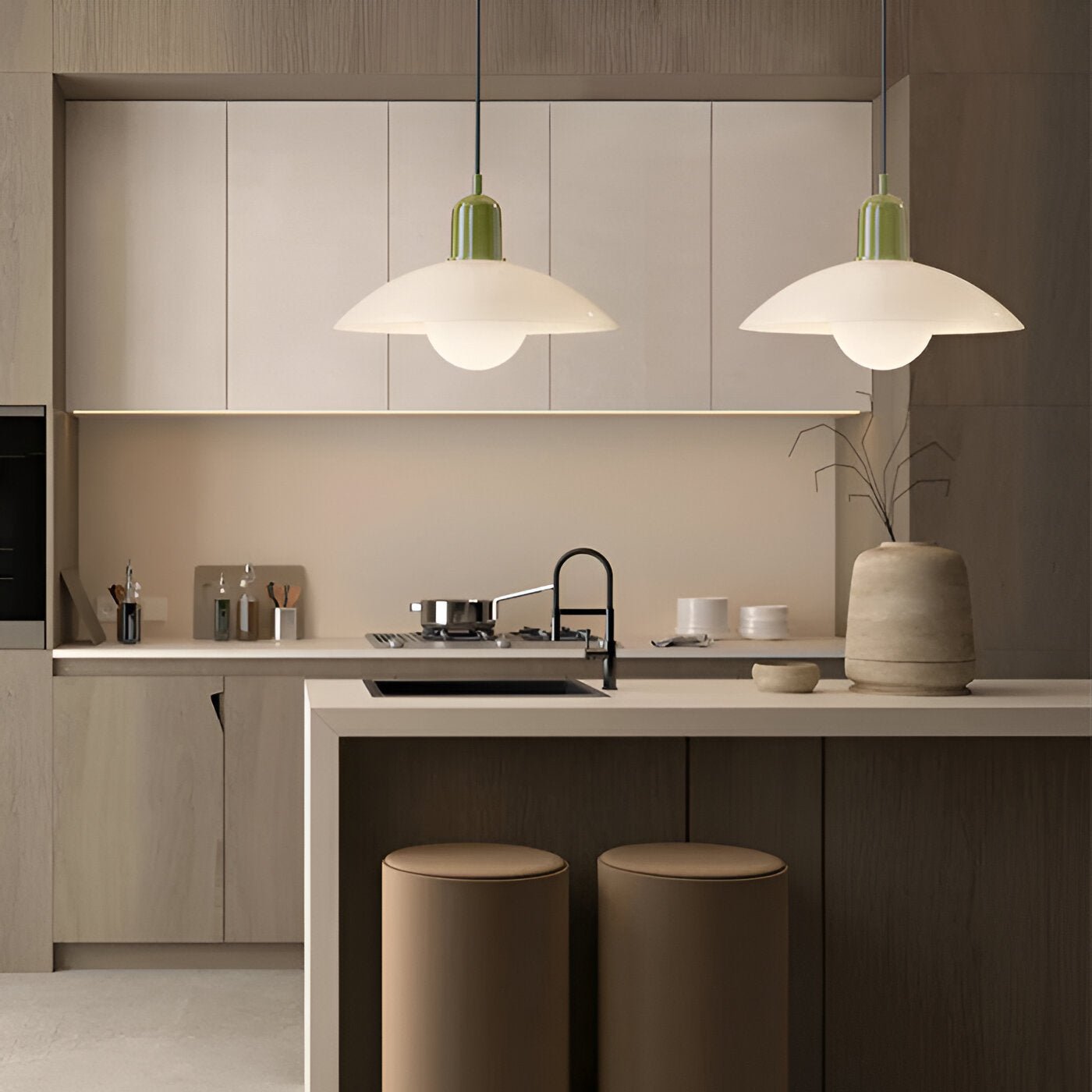 DomeLine – Lampada a Sospensione Nordica Bauhaus in Alluminio – lampada design da parete di Luximode