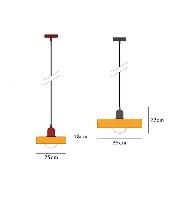 NordicLuxe - Lampadario a sospensione in vetro nordico