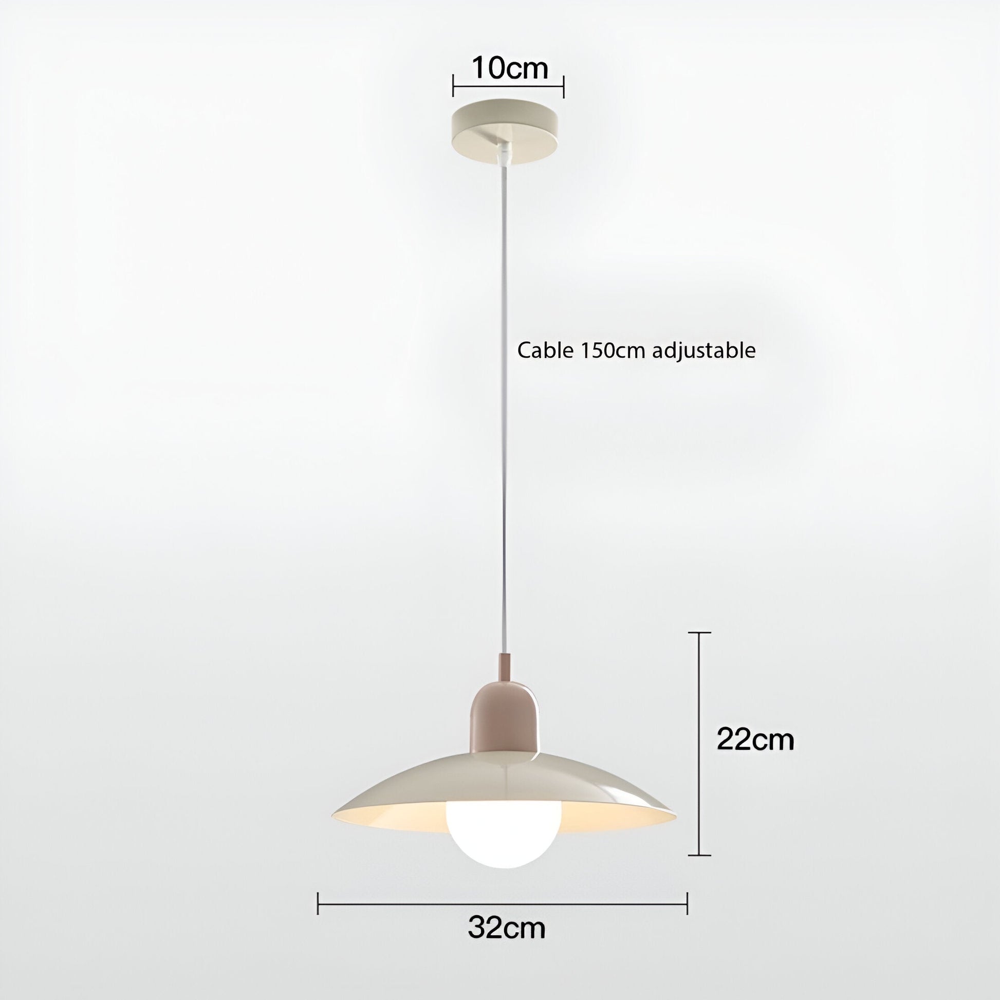 DomeLine – Lampada a Sospensione Nordica Bauhaus in Alluminio – lampada design da parete di Luximode