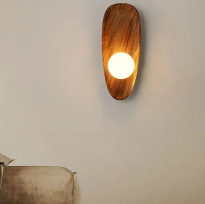 NaturalWooden - Lampada da Parete in Legno