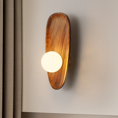 NaturalWooden - Lampada da Parete in Legno