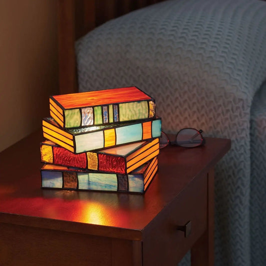 GlassNovel - Lampada da Tavolo a Forma di Libro – lampada design da parete di Luximode