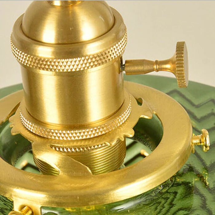 LumeRiflesso – Lampada a Sospensione Vintage in Vetro Scanalato e Ottone – lampada design da parete di Luximode