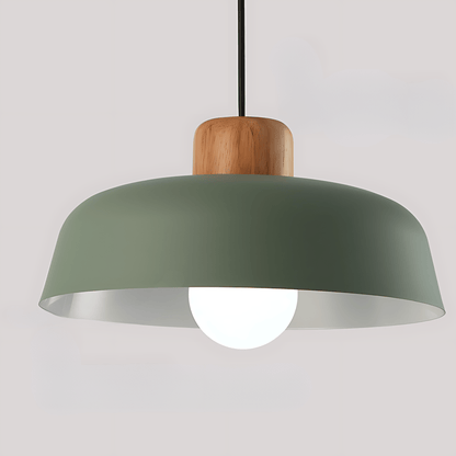 NordikaGlow – Lampada a Sospensione Moderna in Metallo e Legno Naturale – lampada design da parete di Luximode
