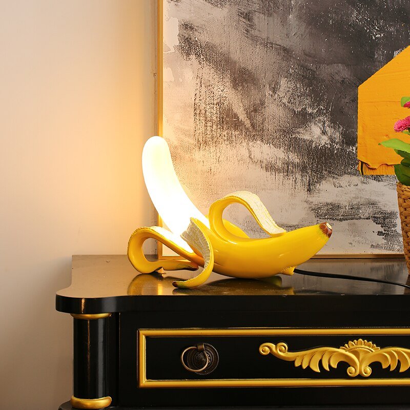 BananaDeco - Lampada da Tavolo Unica – lampada design da parete di Luximode