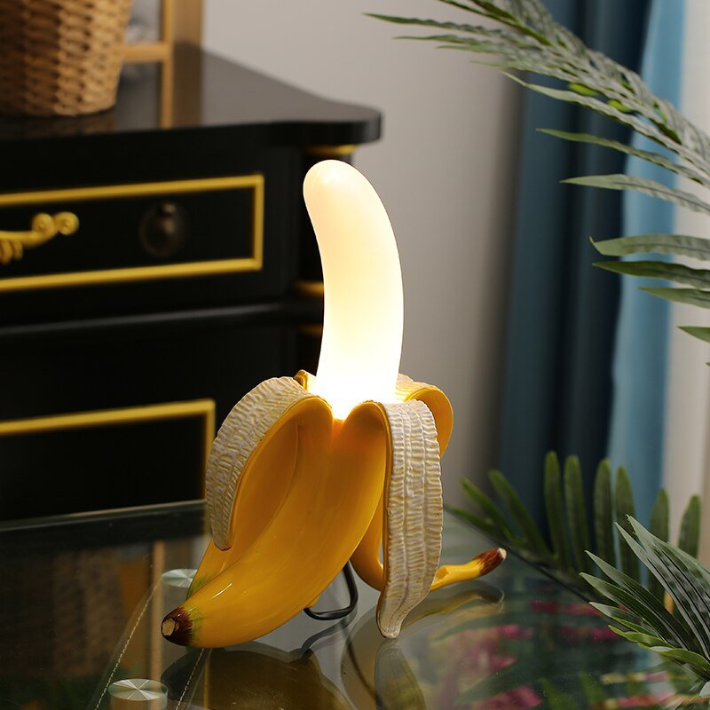 BananaDeco - Lampada da Tavolo Unica – lampada design da parete di Luximode