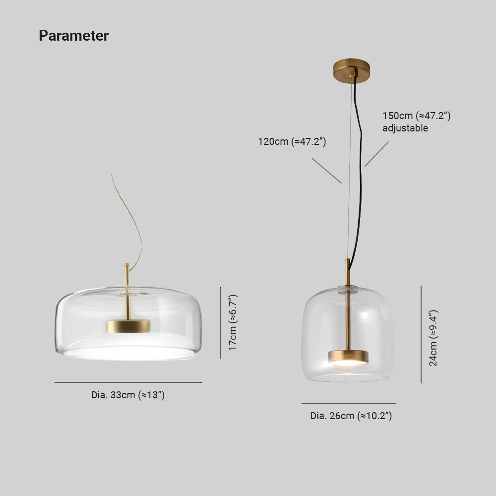 AmberBeam - Lampada a Sospensione Retro