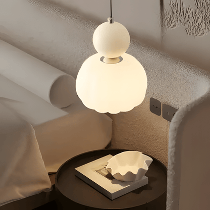BauGlow – Lampada a Sospensione Stile Bauhaus in Vetro Opalino – lampada design da parete di Luximode