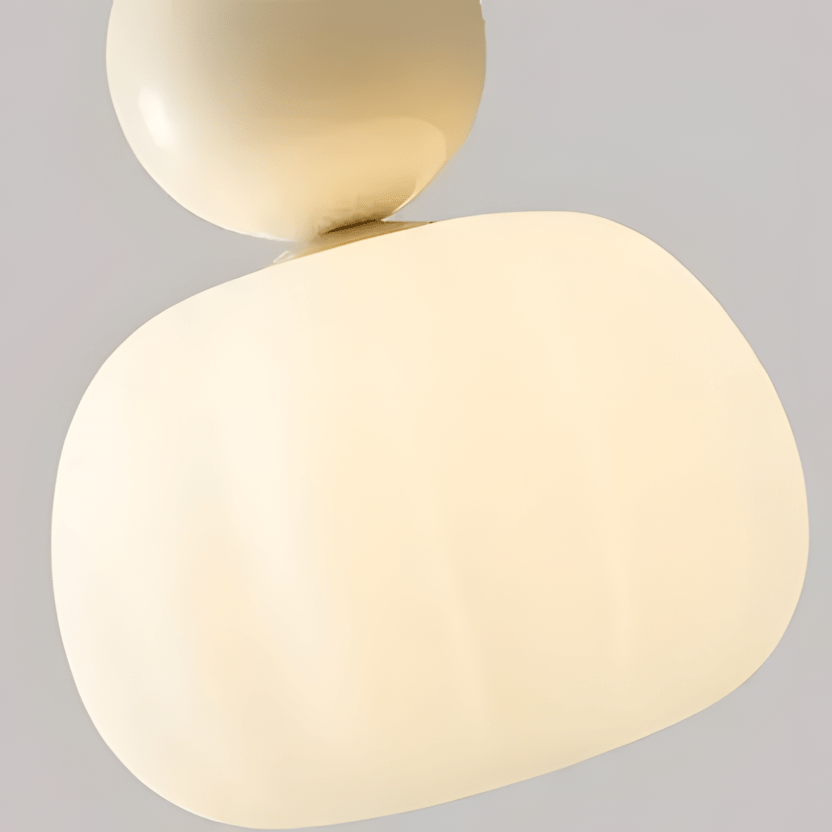 BauGlow – Lampada a Sospensione Stile Bauhaus in Vetro Opalino – lampada design da parete di Luximode