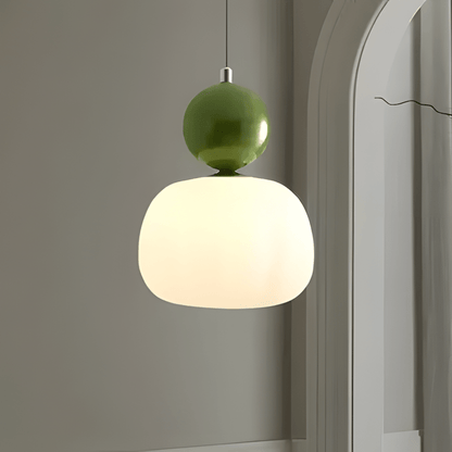 BauGlow – Lampada a Sospensione Stile Bauhaus in Vetro Opalino – lampada design da parete di Luximode