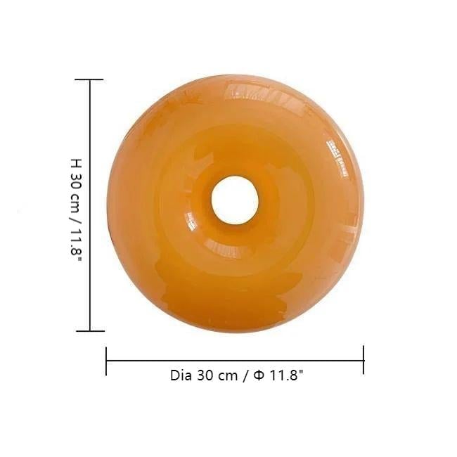BauhausDonut - schema misure della lampada a ciambella (30 x 10 cm) | Luximode
