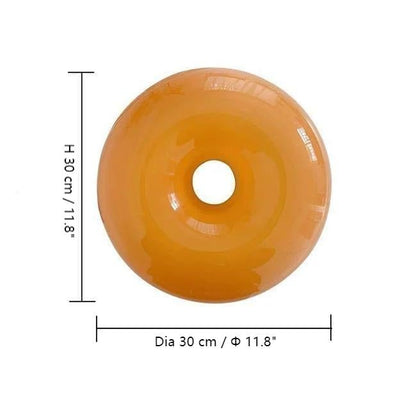 BauhausDonut - schema misure della lampada a ciambella (30 x 10 cm) | Luximode