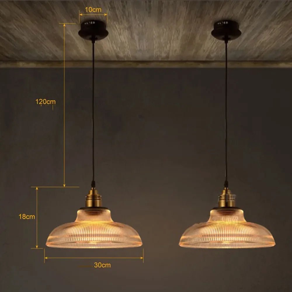Lampada a sospensione in vetro CristalloAura