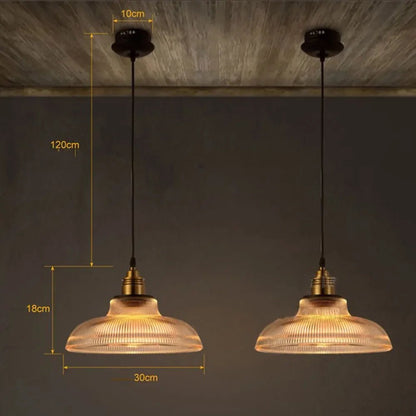 Lampada a sospensione in vetro CristalloAura