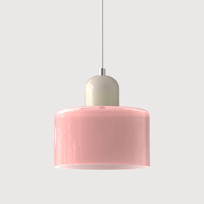 Croma rosa con calotta beige vista da vicino