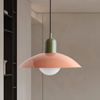 DomeLine Bauhaus - ambientazione living scandinavo con lampada accesa di sera | Luximode
