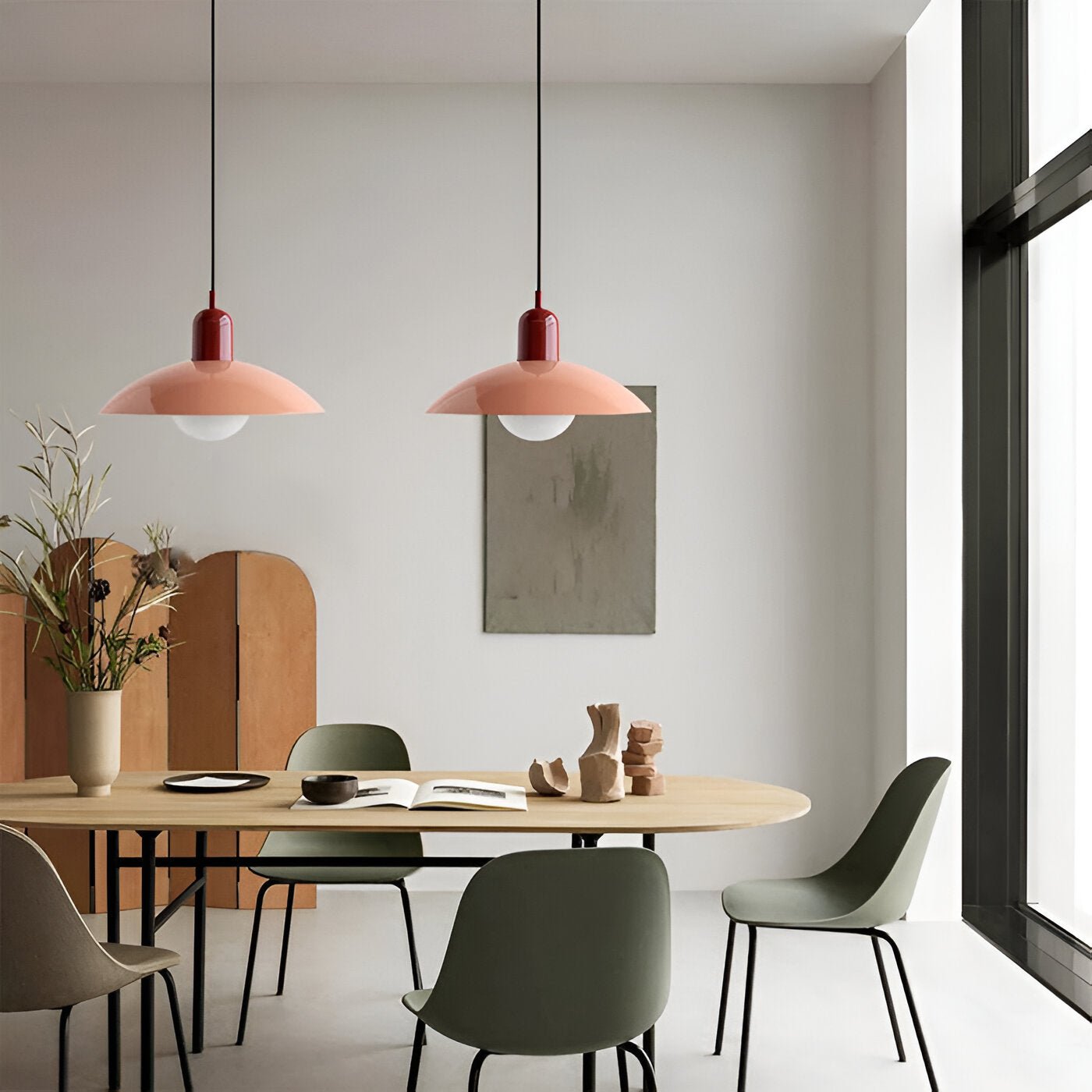 DomeLine Bauhaus - composizione di piu sospensioni in fila bar cucina | Luximode