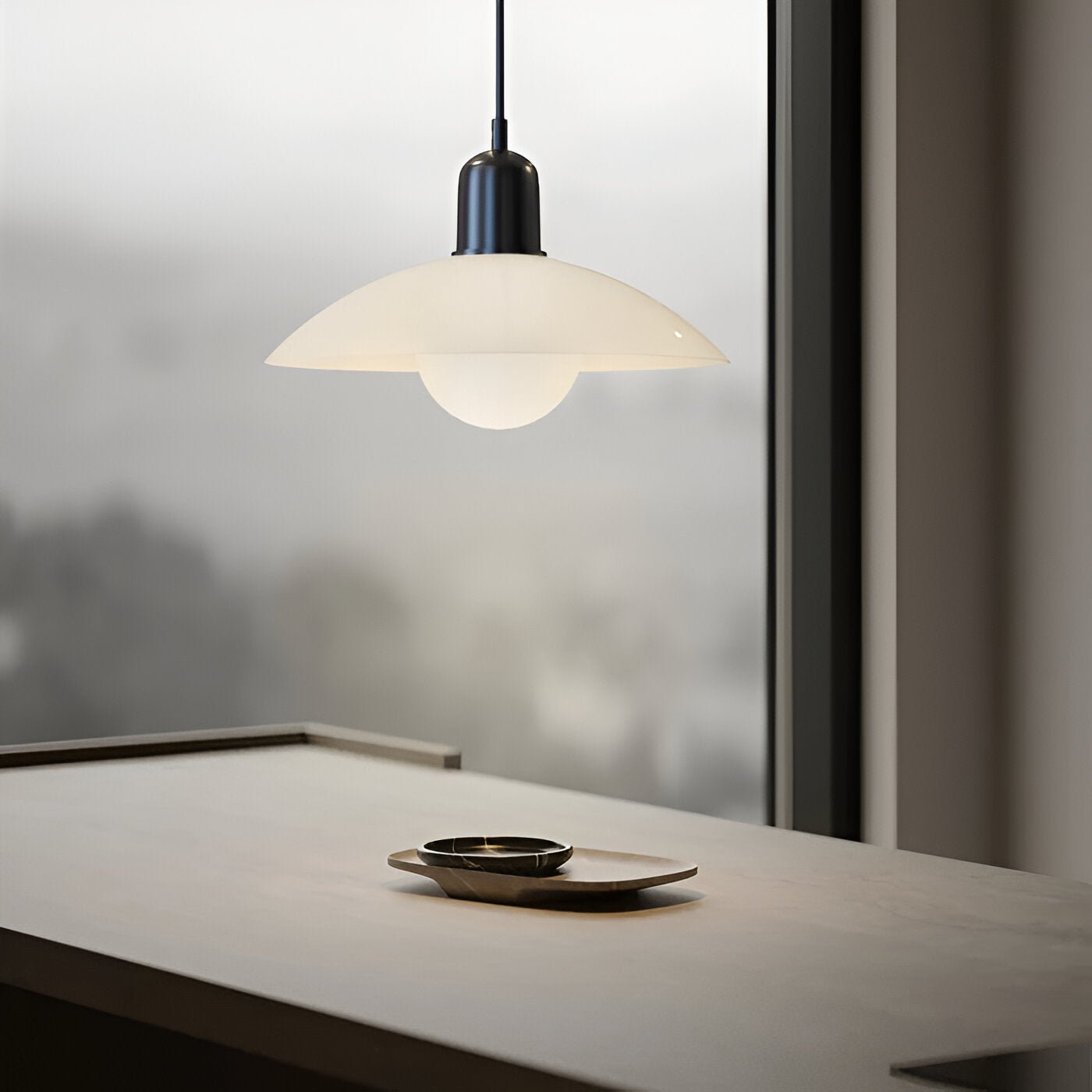 DomeLine Bauhaus - cucina open space con sospensione sopra l'isola | Luximode