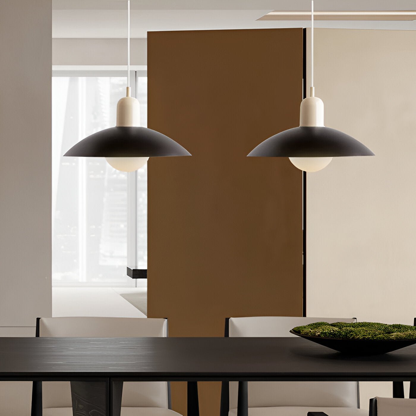 DomeLine Bauhaus - dettaglio dell'effetto luce sulla parete in penombra | Luximode