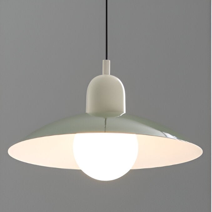 DomeLine Bauhaus - particolare del rosone a soffitto e cavo di sospensione | Luximode