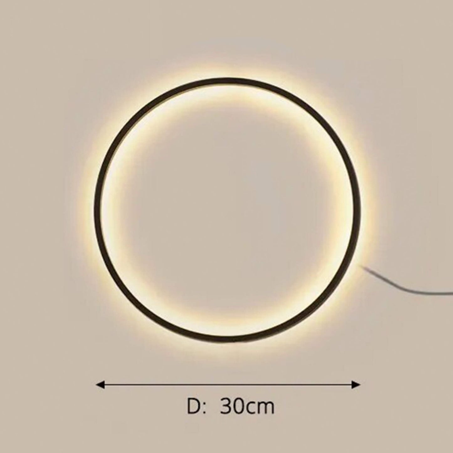 Lampada da parete EclipseHalo a forma di alone