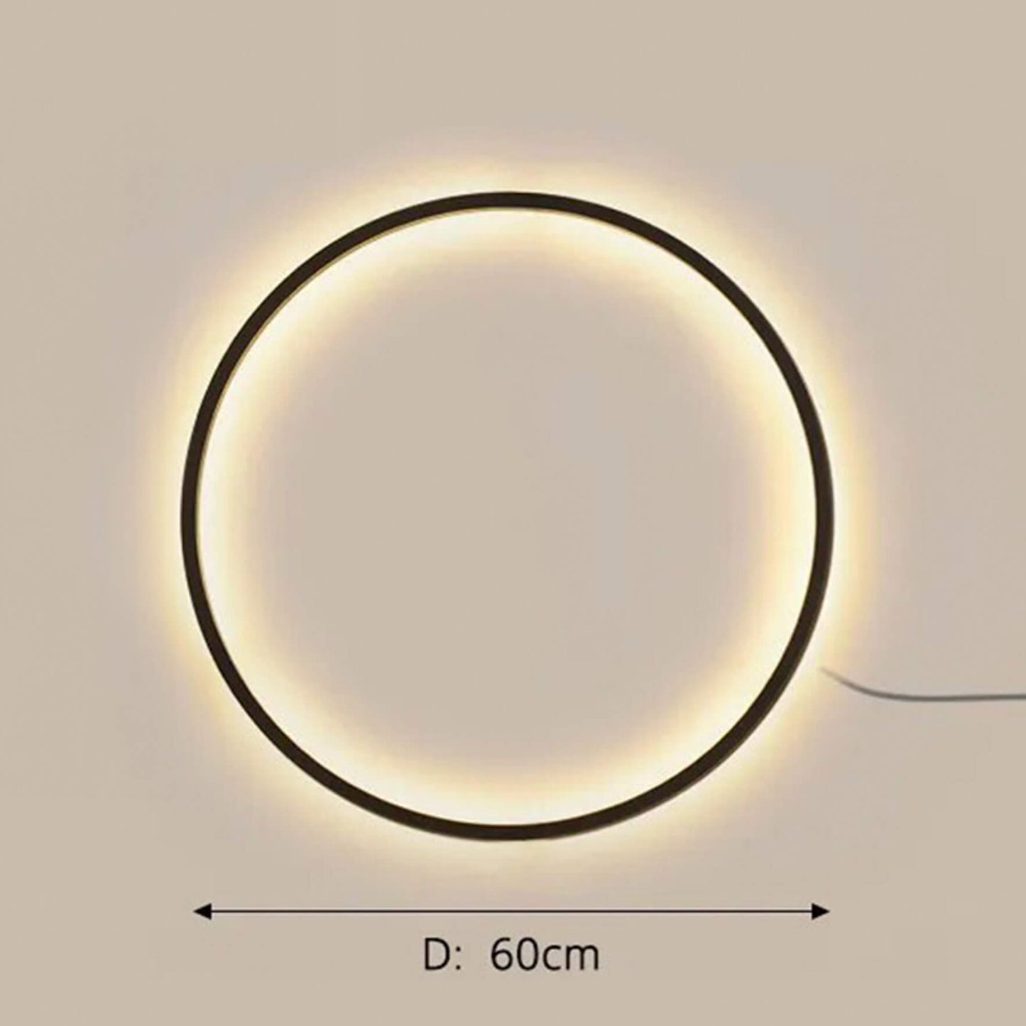 Lampada da parete EclipseHalo a forma di alone