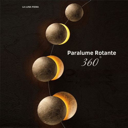 EclipseLamp – lampada da parete con effetto luna piena, di Luximode