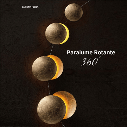 EclipseLamp – lampada da parete con effetto luna piena, di Luximode