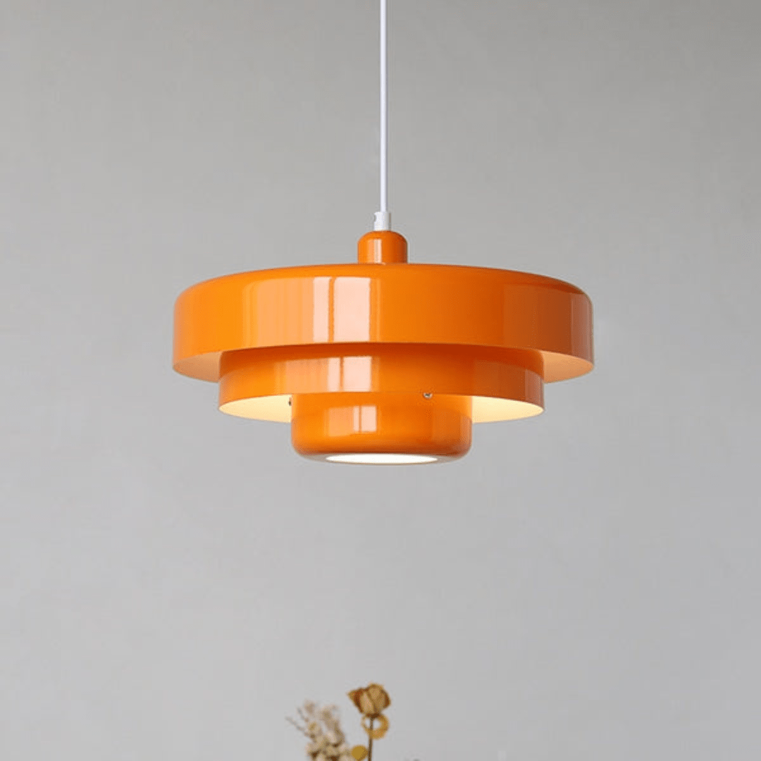 ElegantAura - lampada a sospensione vintage, arancione | Luximode