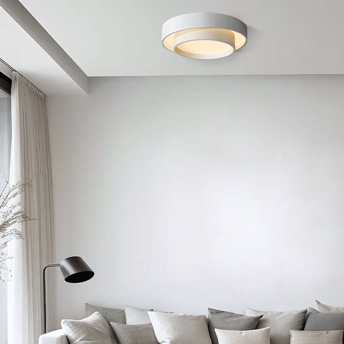 Plafoniera LED a forma di disco FLINT