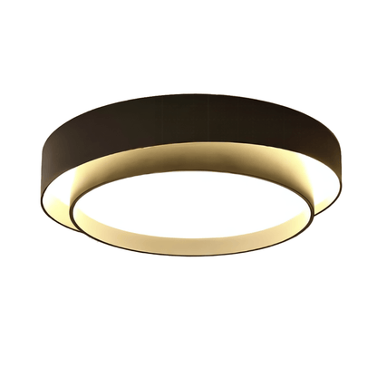 Plafoniera LED a forma di disco FLINT nera