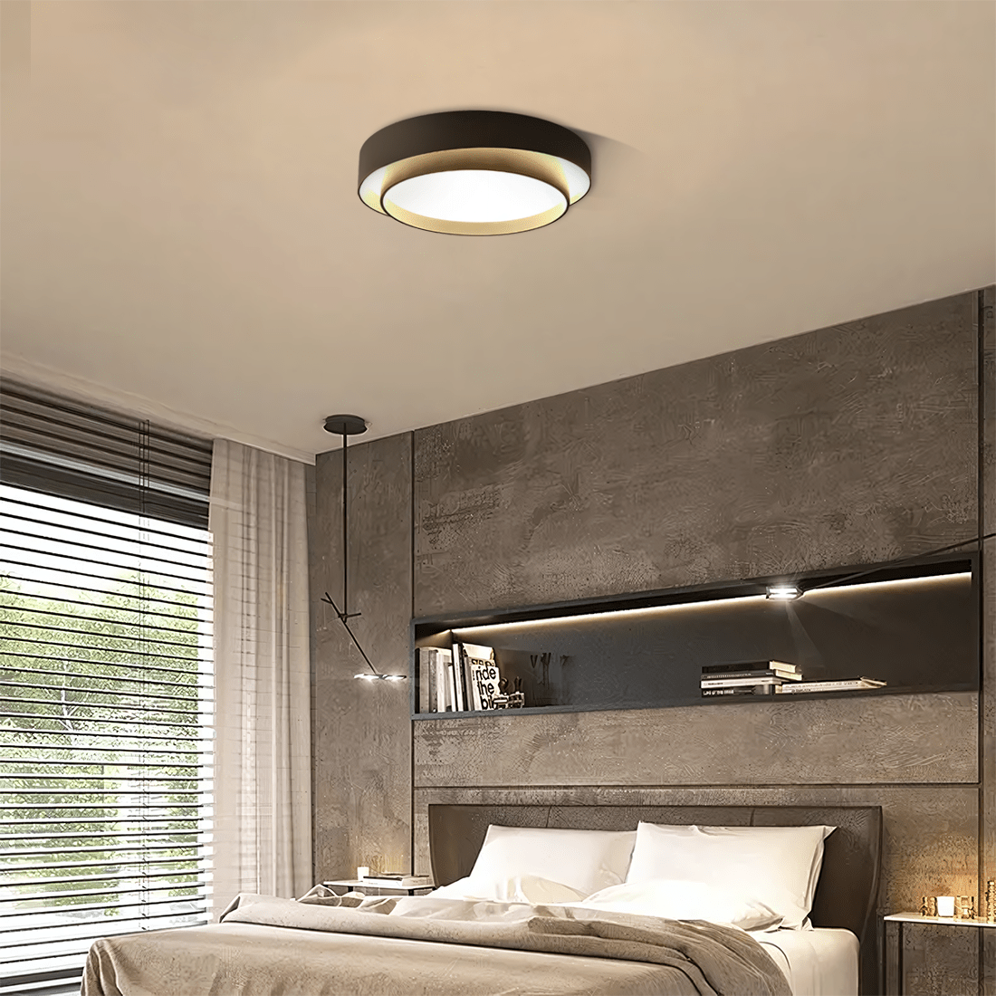 Plafoniera LED a forma di disco FLINT